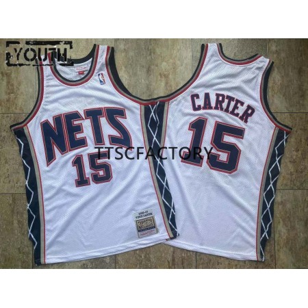 Dres Brooklyn Nets CARTER 15 Retro 2006-07 Mitchellness Bijela Swingman - Dječji
